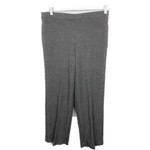 Pants Gingham Black Cropped 10P